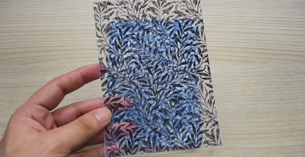 william morris pattern for cyanotype