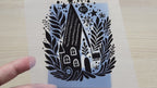 Christmas cyanotype stencils