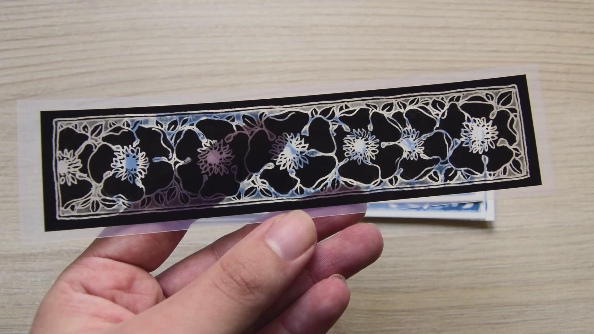 Vintage Designs Cyanotype Bookmark Stencils #2