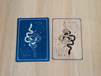 snake cyanotype stencils
