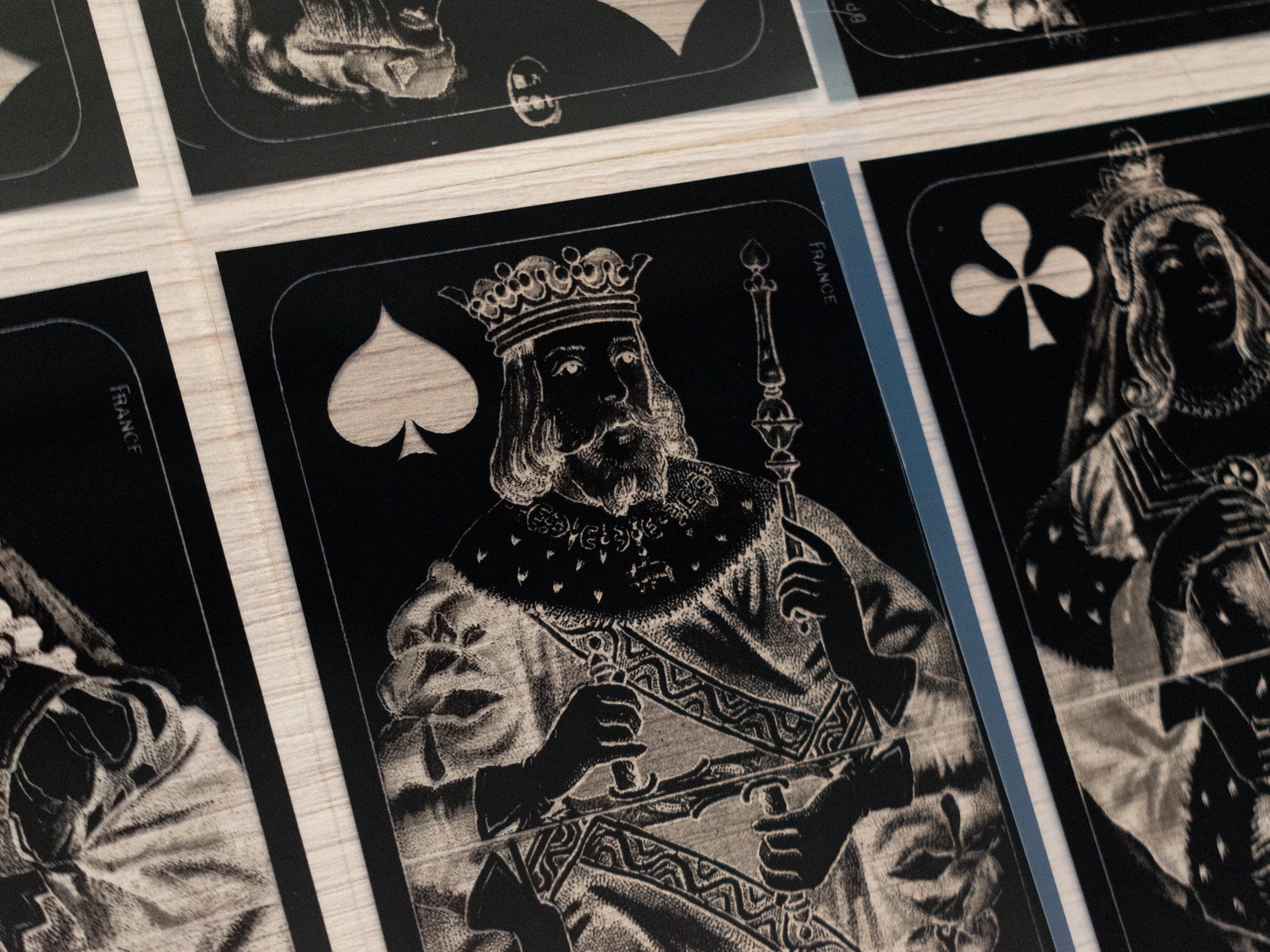 solar printing negatives king of spades