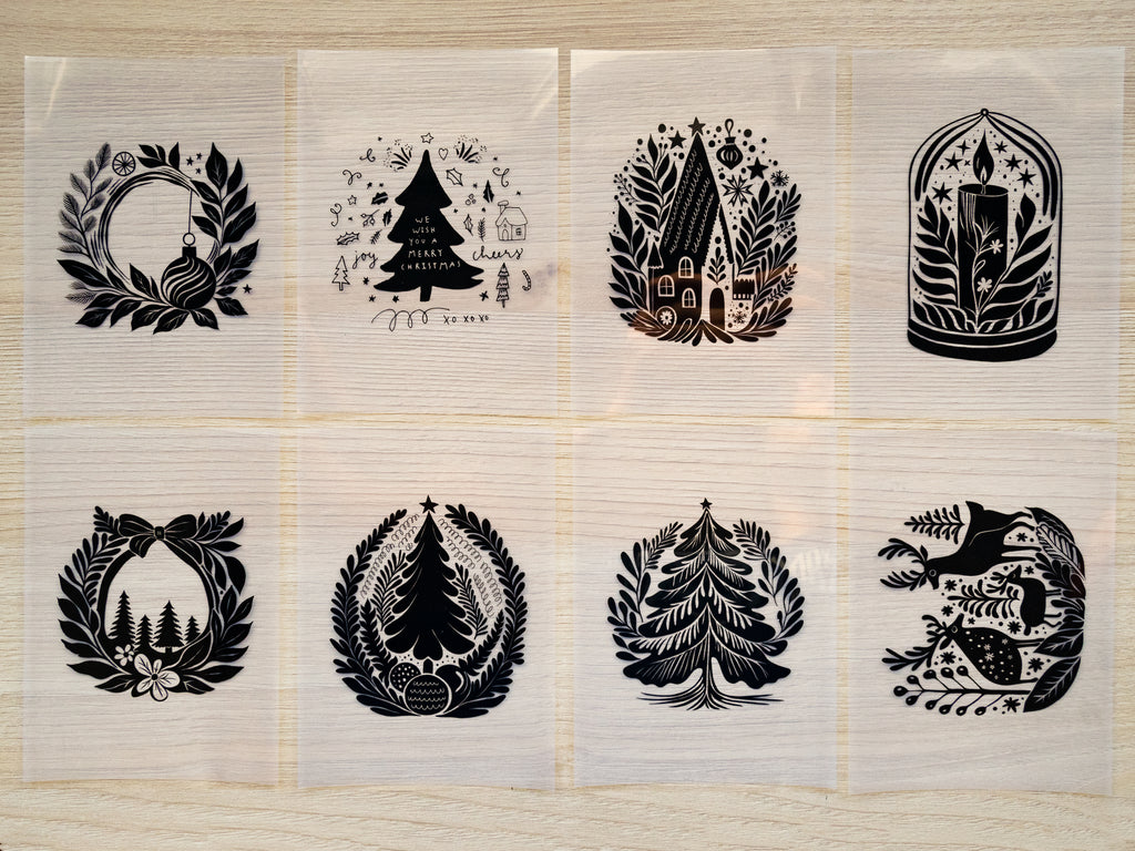 stencils for solar printing