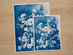 still life art made with cyanotype