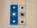 sun and moon cyanotype print