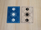 sun and moon design for cyanotype crafts
