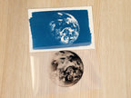 the earth cyanotype print