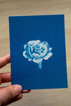 vintage flower solar printing art
