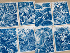 vintage turtles iilustration solar printing art